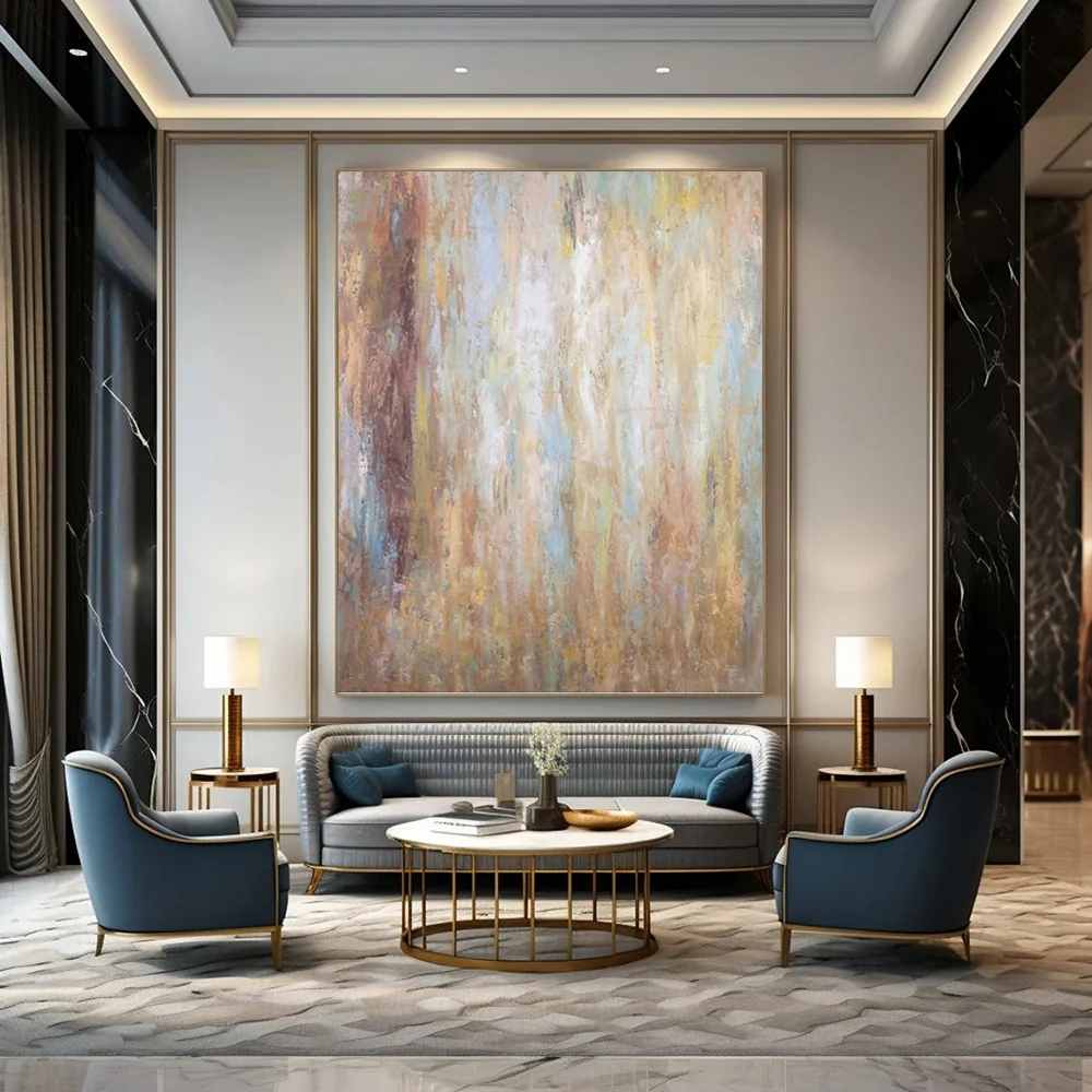 Abstract_Textured_Canvas_Painting_Softly_Artwork_N09UM wall art